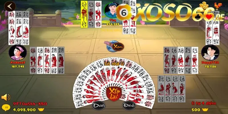 Cách ghi điểm khi chơi game bài Chắn